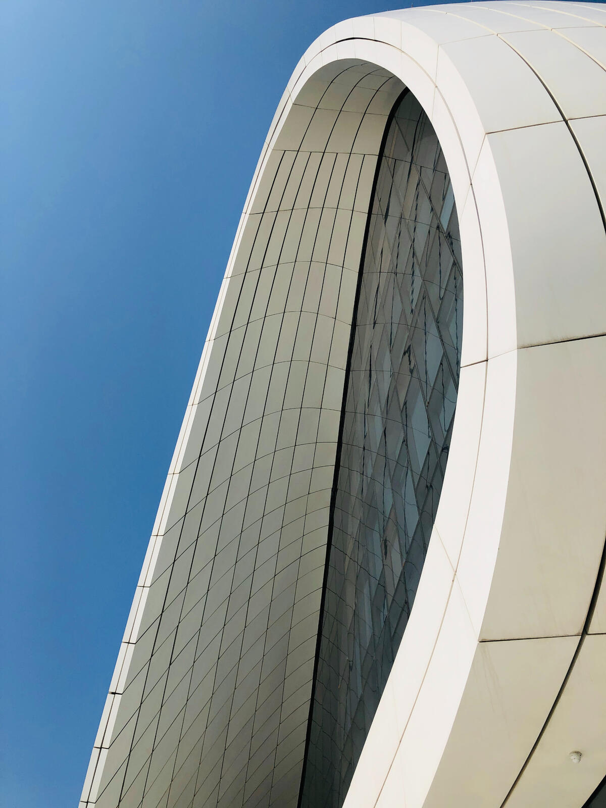Windows at Zaha Hadid Heydar Aliyev Center from Azerbaijan Advertising Agency