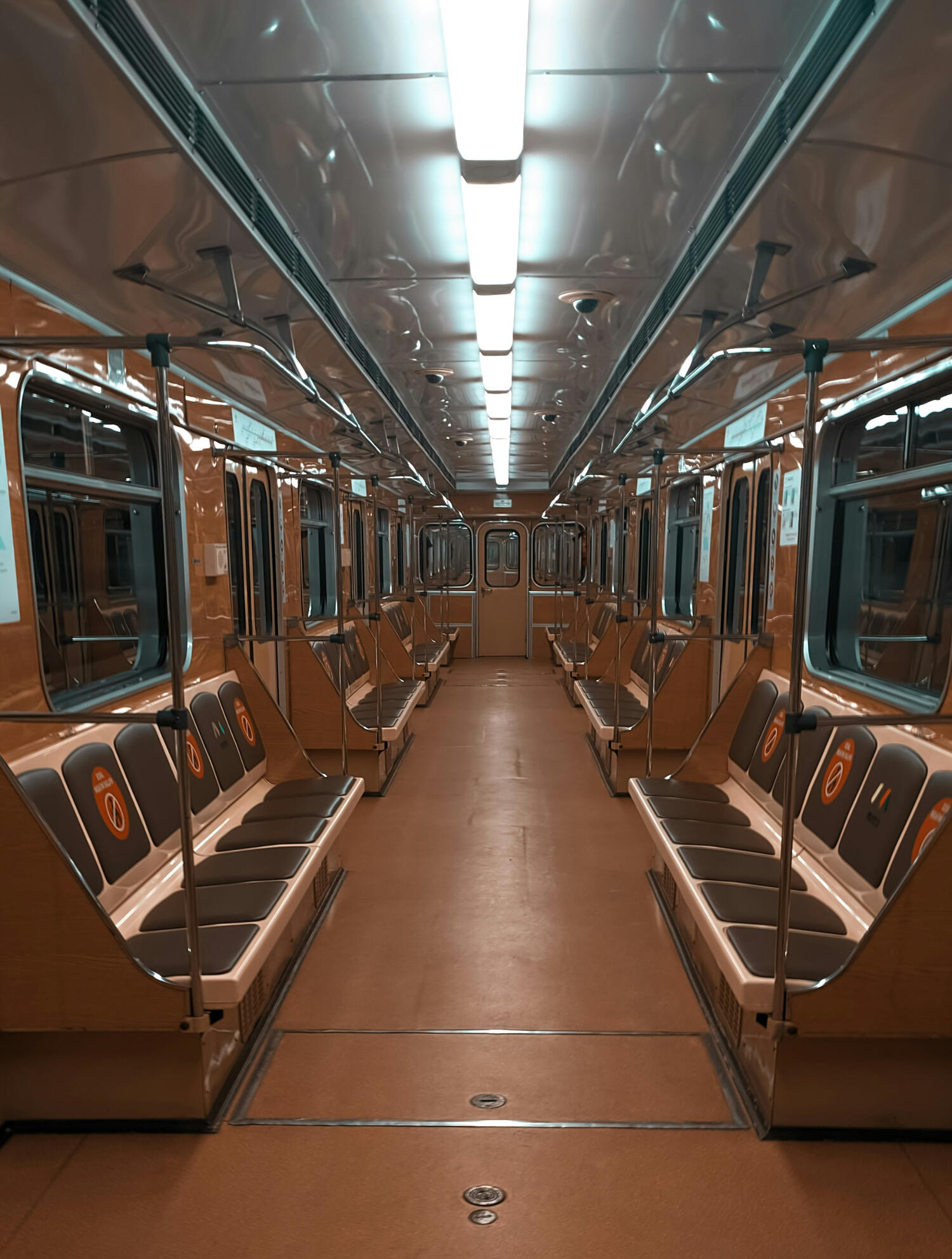 Empty train car in Baku, Azerjaijan from Azerbaijan media buying agency